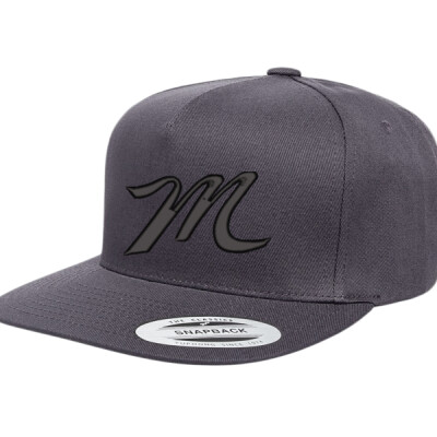 Mavericks Dark Grey Cotton Twill Snapback Cap Thumbnail